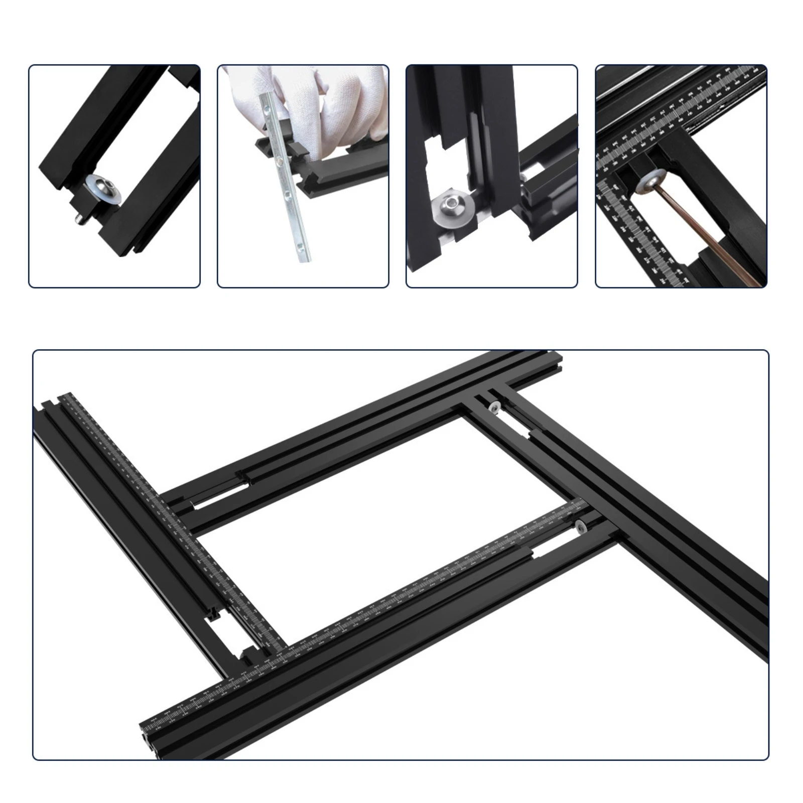 라우팅 가이드 트랙 금속 절단 가이드 트랙 도구 액세서 - Woodworking Kits 리뷰 및 가격