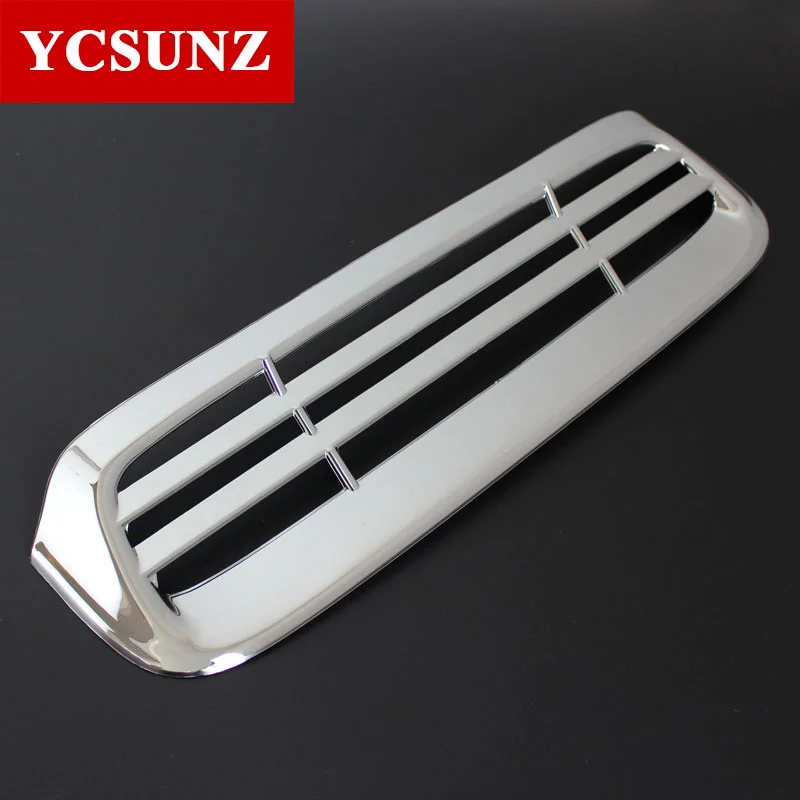 ABS Chrome Small Hood Scoops Outlet Cover For Toyota Hilux Vigo 2011 2012 2013 2014 Car Styling Accessories Double Cabin