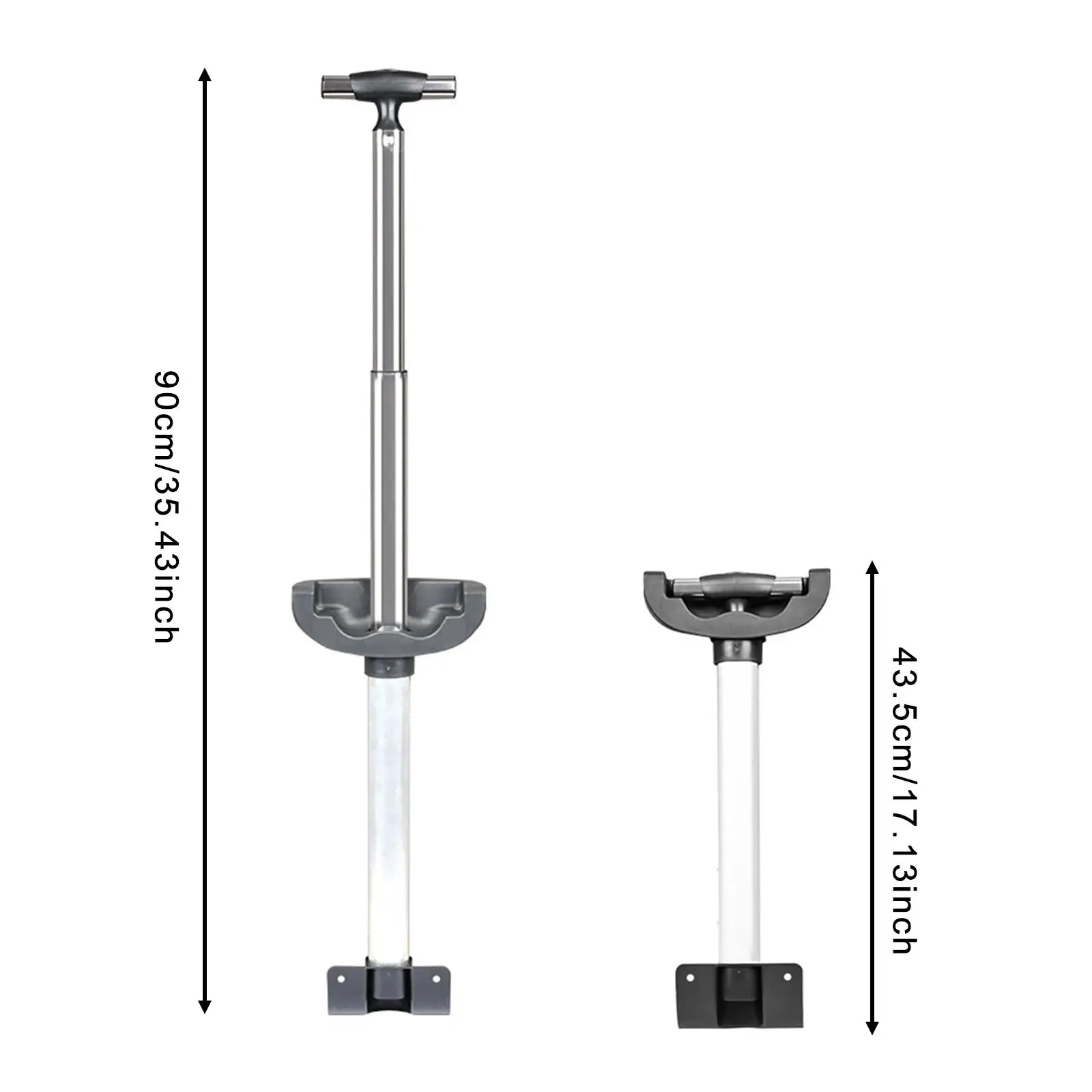 قطع غيار مقبض تلسكوبي لحقيبة السفر، قضيب واحد، سهل التركيب، قضيب سحب مقبض بديل للأمتعة من الألومنيوم