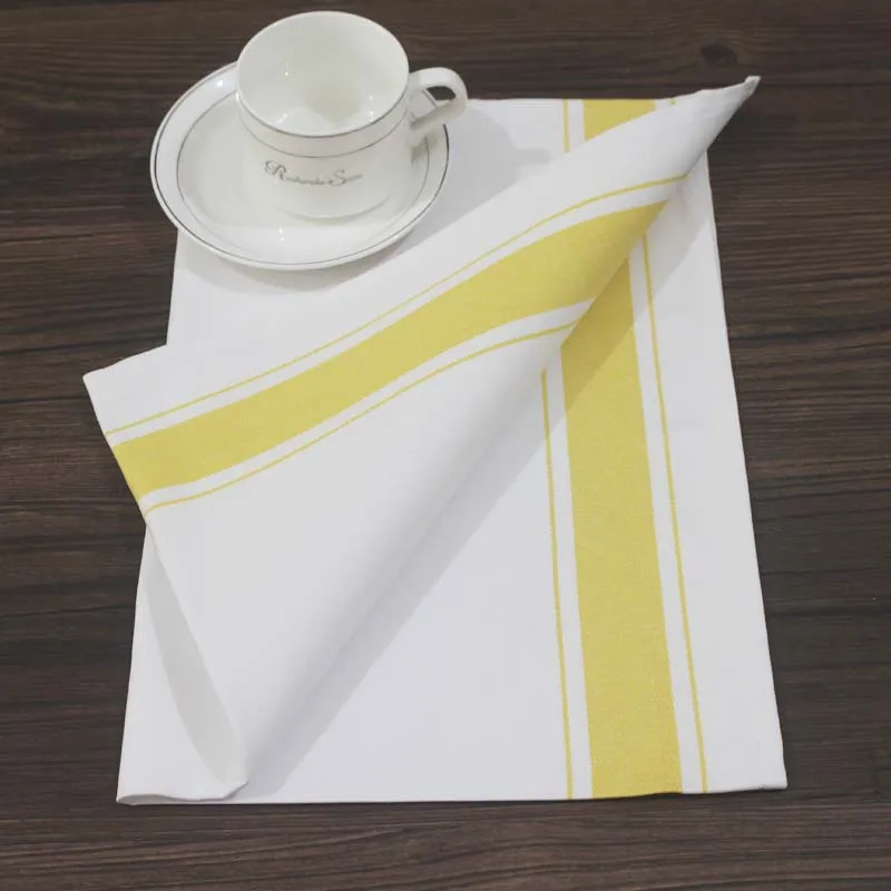 European Napkin Cloth Kitchen Towel Placemat Cotton Cup Cloth Mat for Hotel Restaurant Kitchen Accessories Cleaning Tool Coaster