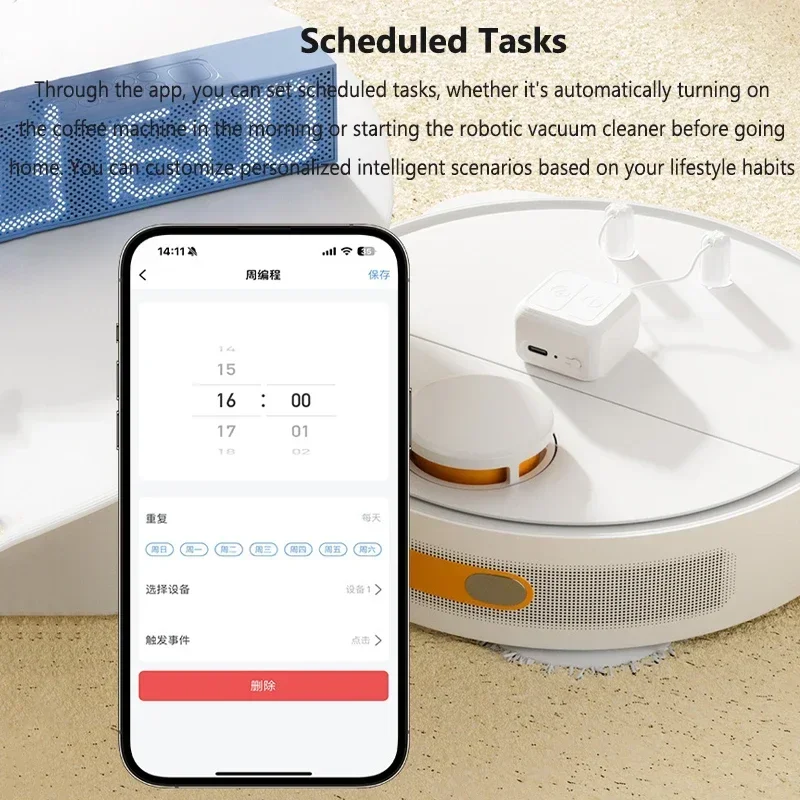 Tuya Smart Finger Bot Bluetooth Gateway Hub Smart Home Appliance Remote Controller Bridge Alexa Google Home Voice Type-C Charger