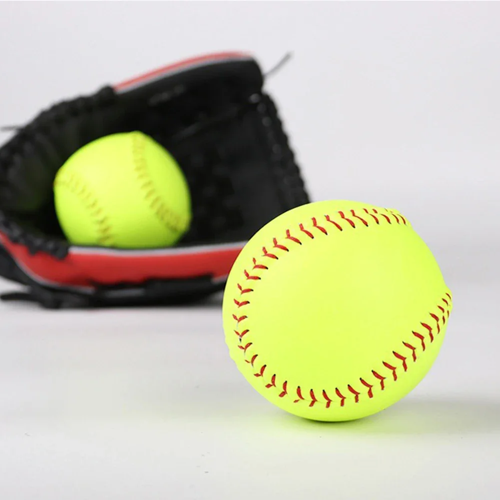 

1 Pcs 12 Inch Sports Practice Softball Official Size Weight Unmarked Training Ball For Child BaseBall Softball