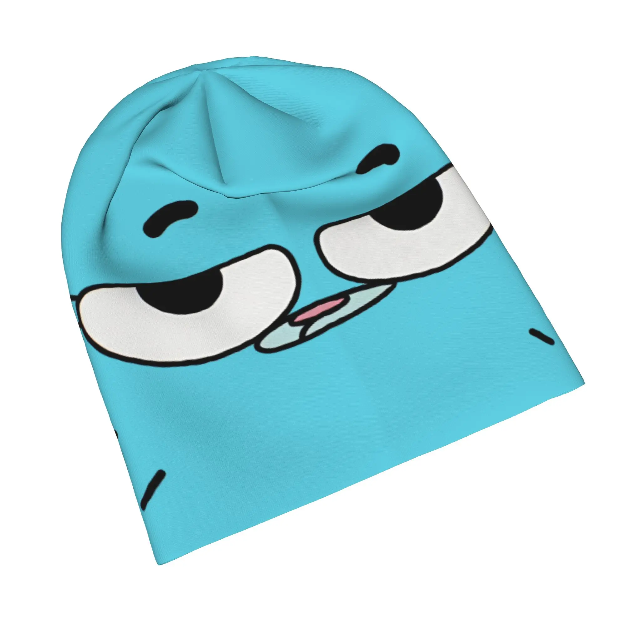 Gumballs Gum Ball Watterson Skullies Beanies Hats Amazings Gumballs Hip Hop Men Women Outdoor Caps Warm Dual-use Bonnet Hats