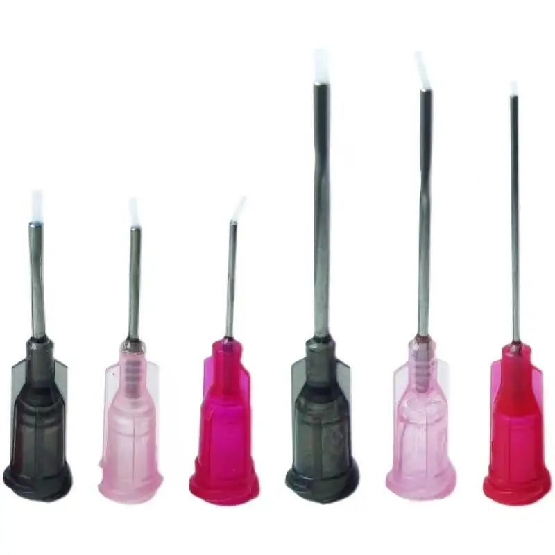 TCL TeFlon Needle Tip 1/2 '' 1'' 1.5 Inch 20G 25G 27G 13MM 20-27 Gauge Anti-scratch Instant Drying Glue Dispensing Needle