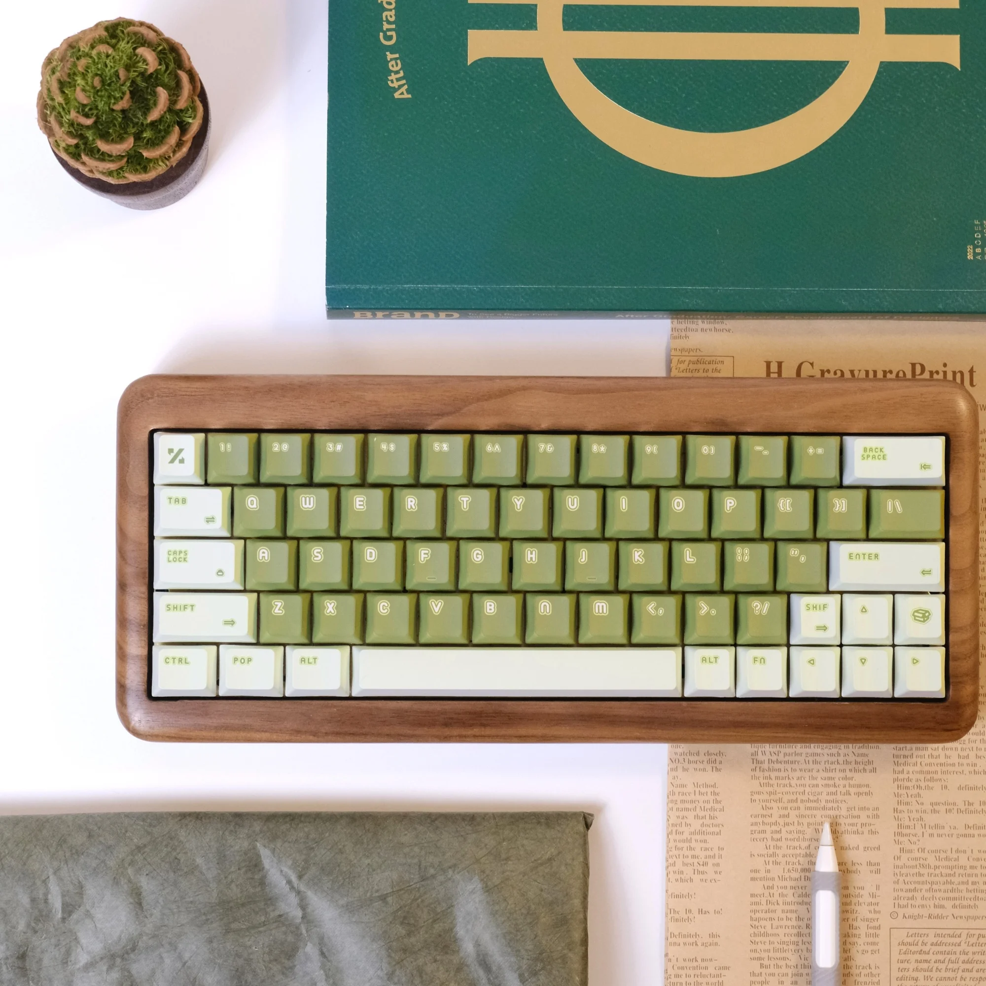 

Набор колпачков для клавиш POP-G Green Theme PBT Cherry Profile, 147 клавиш, оригинальные колпачки для клавиш ручной работы на заказ, аксессуары для механической клавиатуры