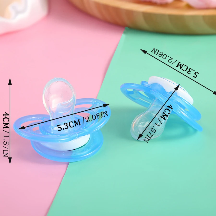 0-3-year-old cute cartoon printed pacifier with dust cover, soft silicone, bringing a mother like sense of security to babies