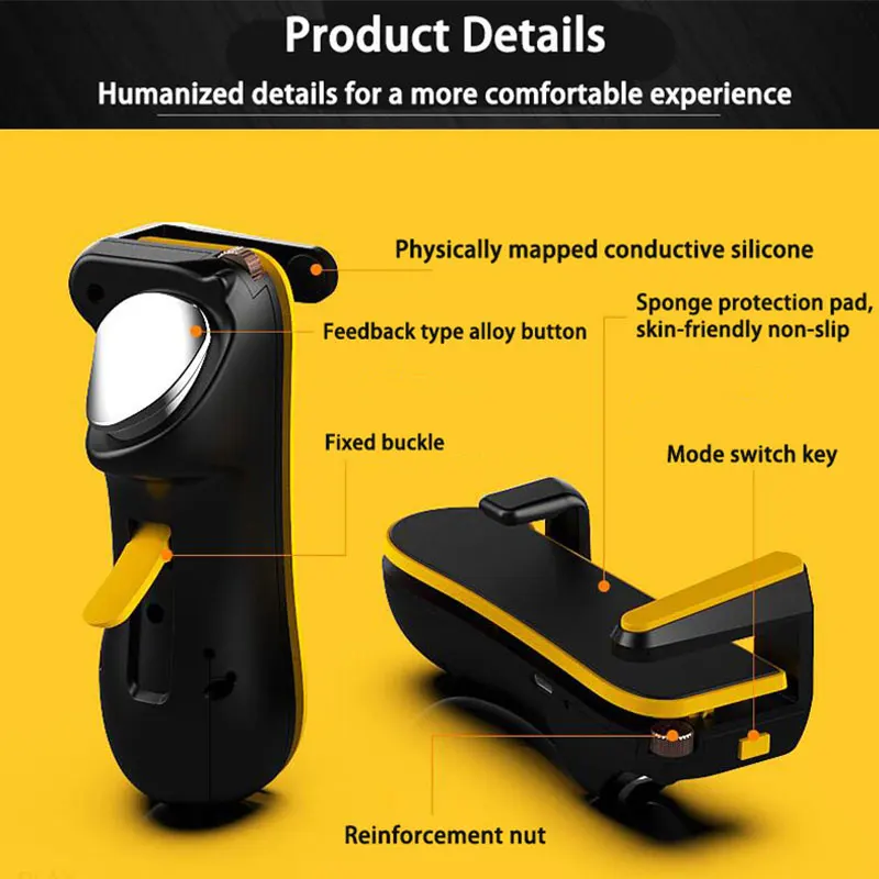 Trigger Game Controller Capaciteit L1r1 Vuur Doel Knop Gamepad Joystick Voor Ipad Tablet Fps Spel Voor Pubg