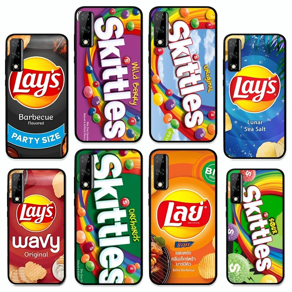 Candy chips snack Phone Case For Huawei Y9 6 7 5 Prime Enjoy 7s 7 8 plus 7a 9e 9plus 8E Lite Psmart Shell