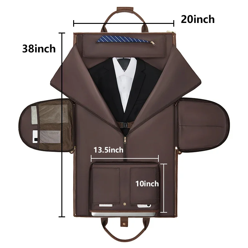 New Wholesale high quality PU leather luggage travel bag business suit bag men Duffel Travelling bag