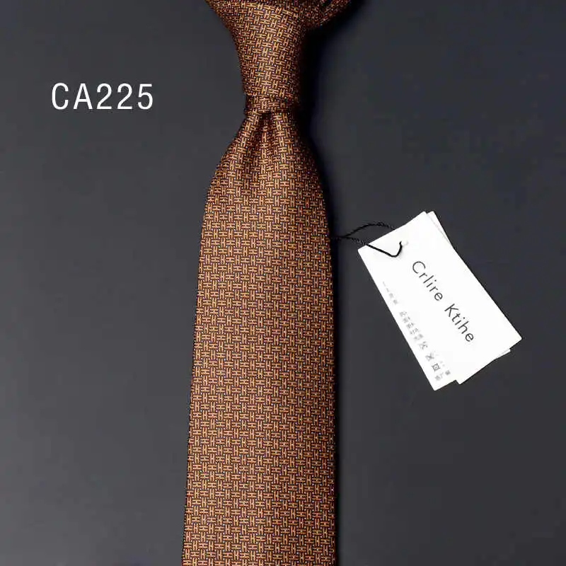 High Quality 100% Silk Men's Tie  Red Blue Gray Letter H 8cm Narrow Version Business Banquet Shirt Accessories Silk Necktie