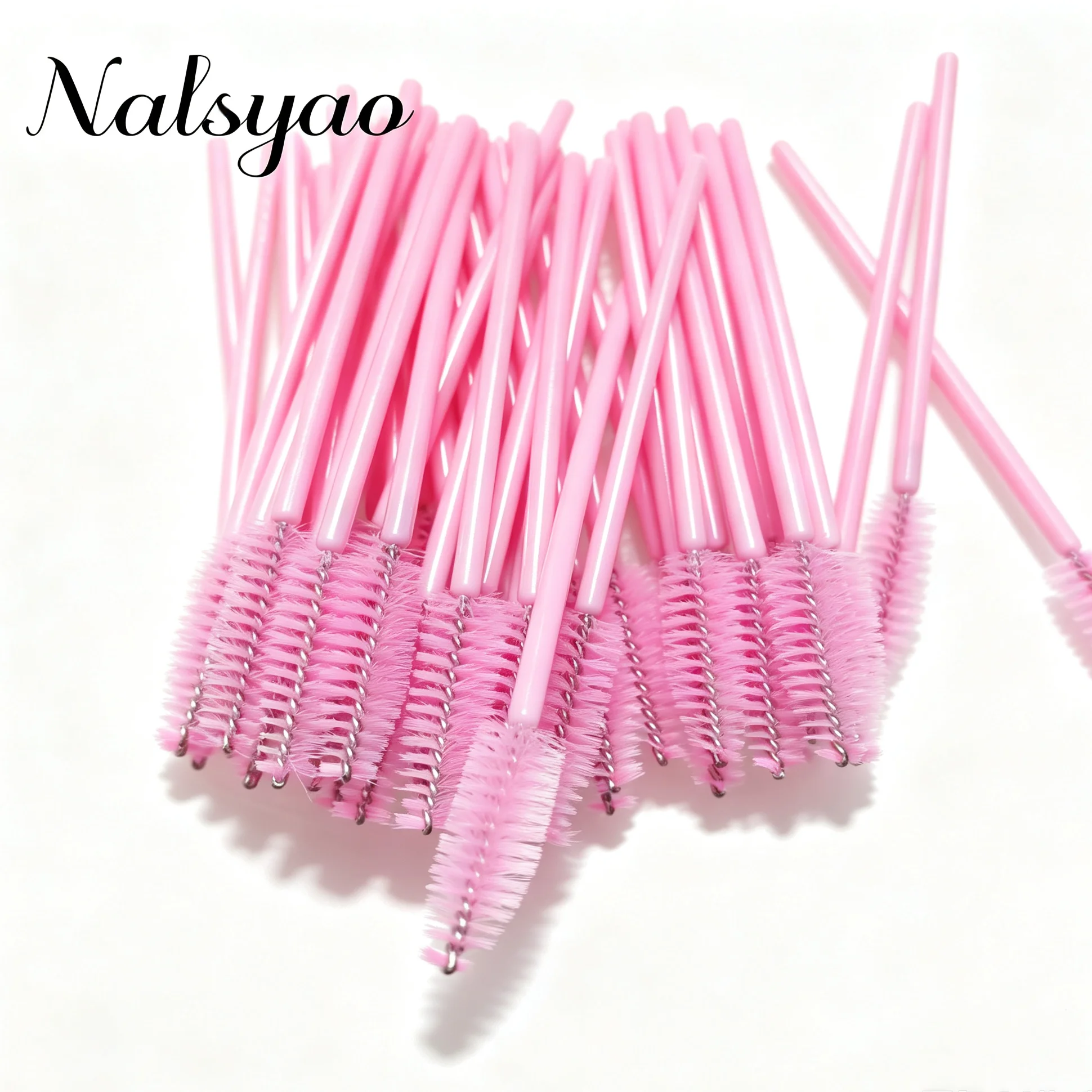 100pcs Disposable Eyelash Brushes Spoolies Micro Lash Mascara Wands Combs for Eyelash Extension Makeup Tools