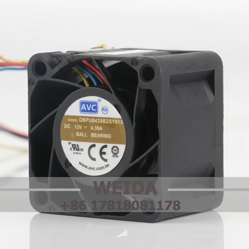 

DBPU0428B2SY013 4028 EDC12V 4.35A 4CM ultra-violent dual ball bearing server cooling fan 40*40*28MM