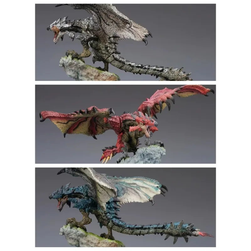 

25CM Monster Hunter Game Dragon Figure Monsters Nergigante Iceborne Velkhana Zinogre PVC Action Figure Collectible Model Toy