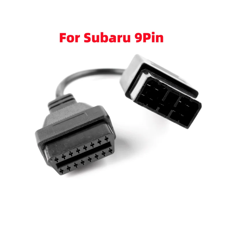 For Subaru 9Pin OBD1 to 16Pin OBD2 Diagnostic Connector Cable OBD2 extension Cable