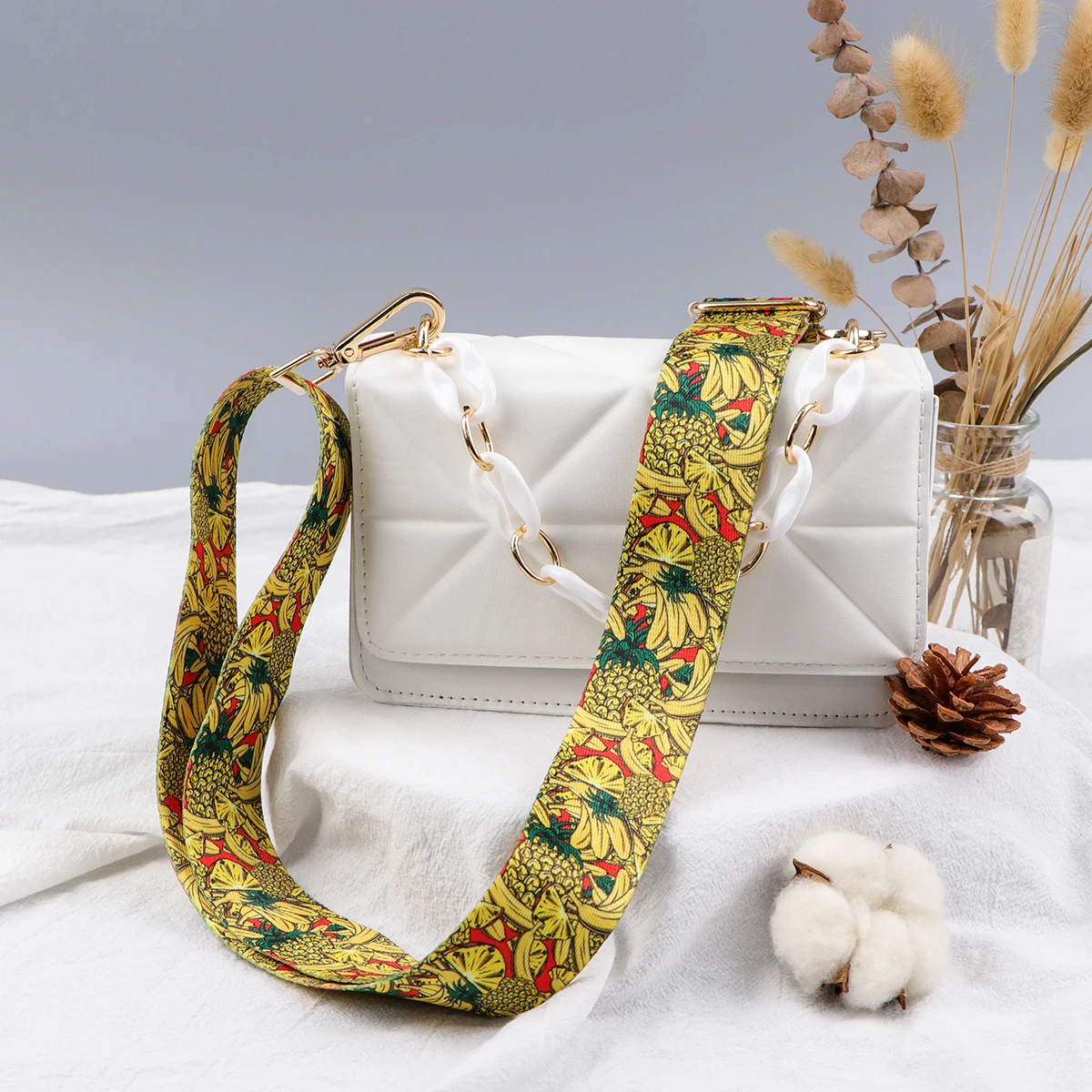 Fruit Serie Dames Tas Riem Ananas Vrouwen Bandjes Voor Crossbody Messenger Schoudertas Accessoires Verstelbare Riemen Bandjes