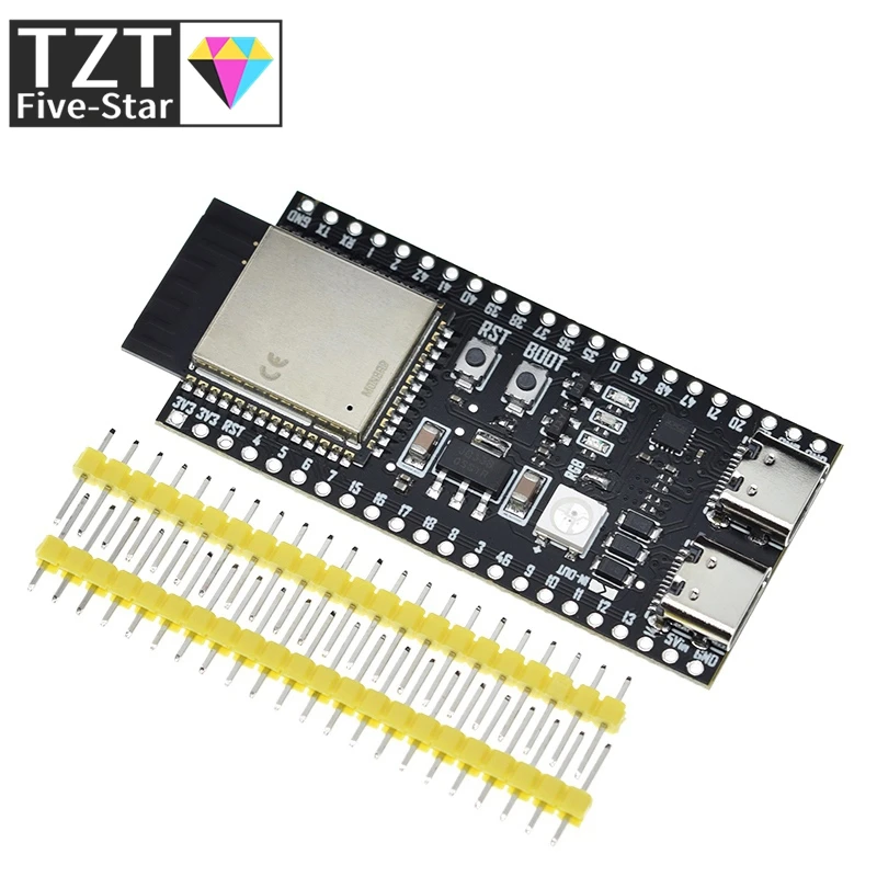 ESP32 / ESP32-S3 WiFi+Bluetooth Internet Of Things Dual Type-C Development Board Core Board ESP32-S3-DevKit C N16R8 For Arduino view 4