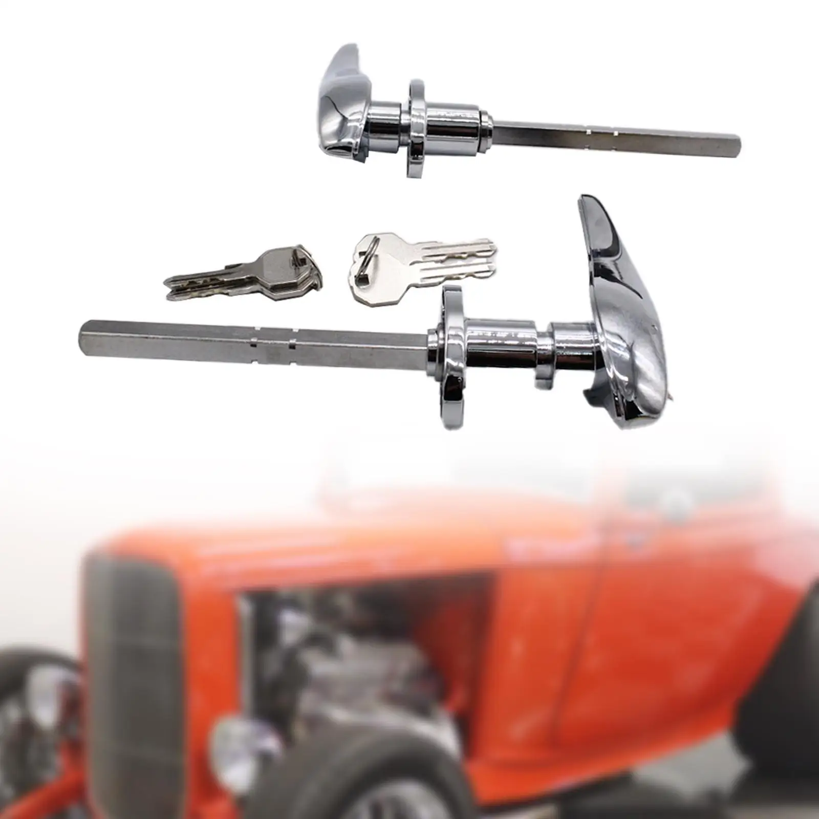 2x Car Outside Locking Door Handles Reliable Auto Accessories with 4 Keys for