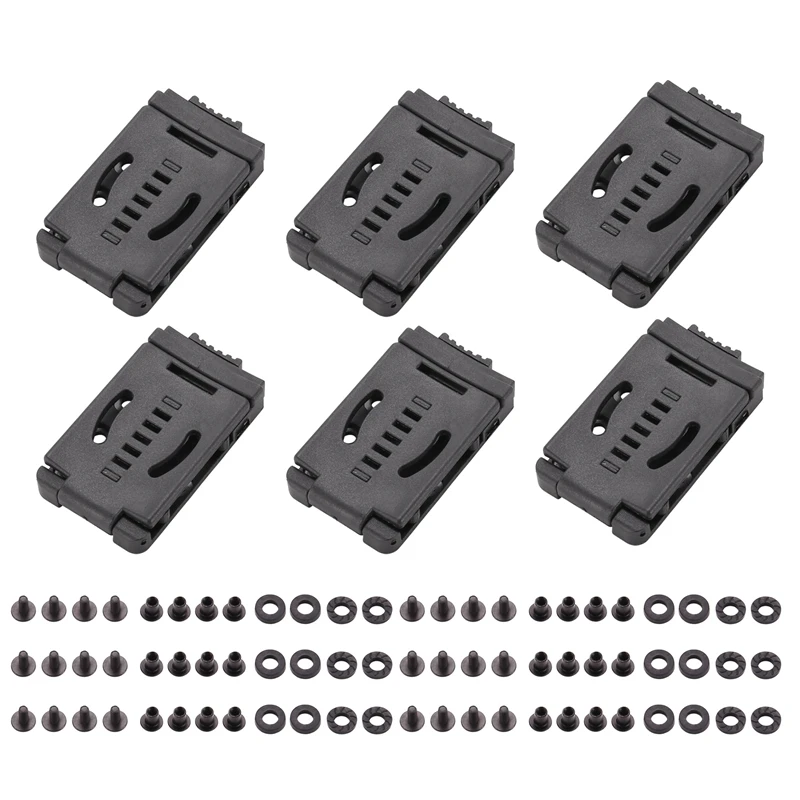 6PCS Travel Buckle Large Lok Belt Clip Loop for Knife Kydex Sheath/ with Hardware, Special for DIY