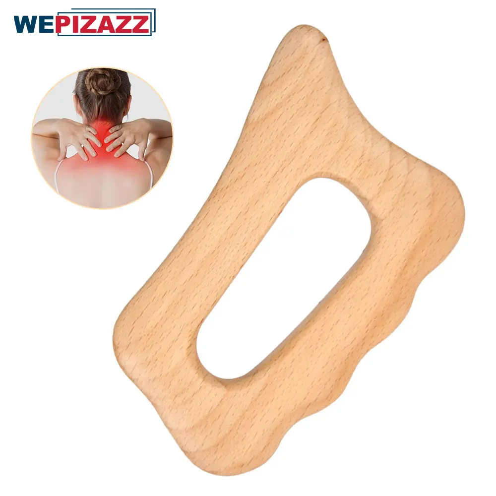 Wooden Gua Sha Tool Scraping Massage Board Body Massage Therapy Tools Relieve Back Stiff Body Relaxation Treatment Home Health