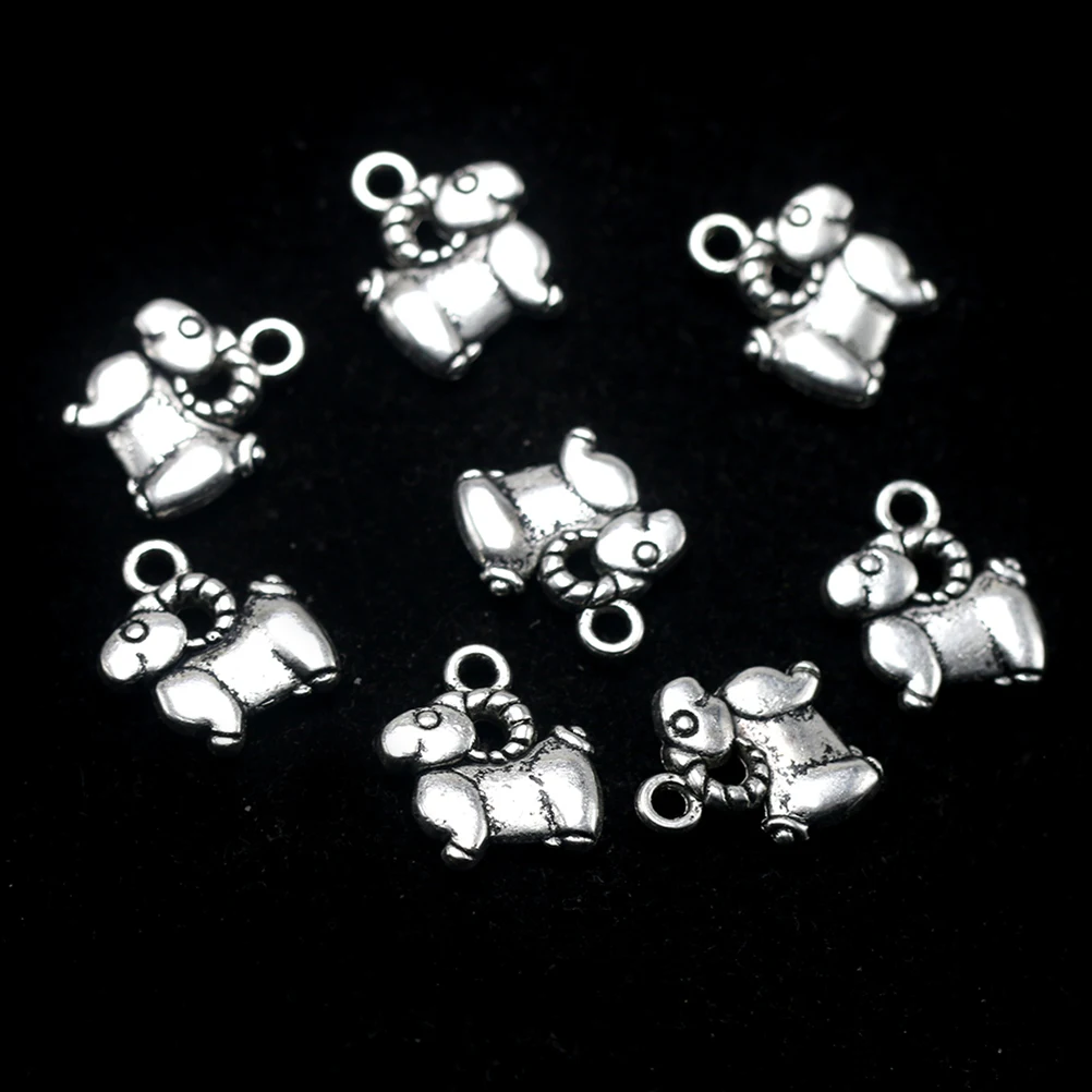 

50pcs Zodiac Necklace Pendants Alloy Charms DIY Jewelry Making Assorted Colors Pendant Sets Craft Supplies Accessories