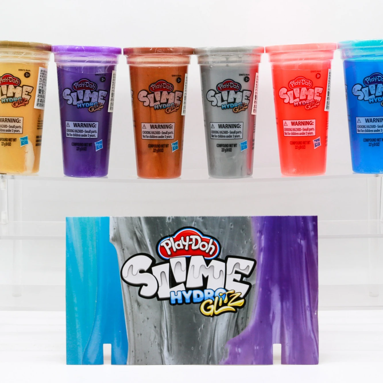 Hasbro Play-Doh Slime Juguetes Educativos Hydro Glitz Plastilina Juguete Regalo de Navidad
