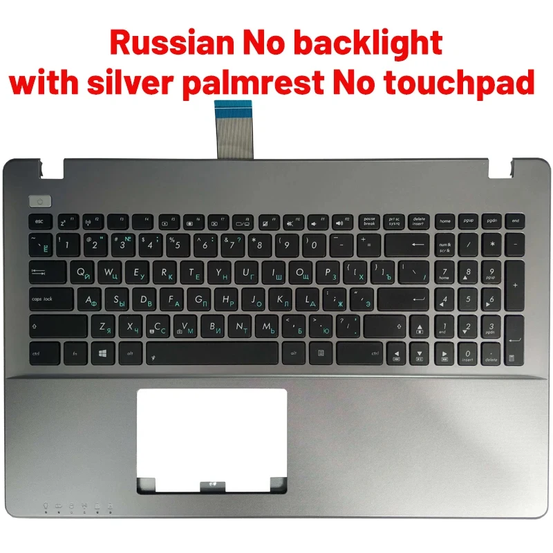 F+ Russian/US Laptop Keyboard with Palmrest Upper For Asus X552 X552C X552MJ X552E X552EA X552EP X552L X552LA X552CL R510L R510C