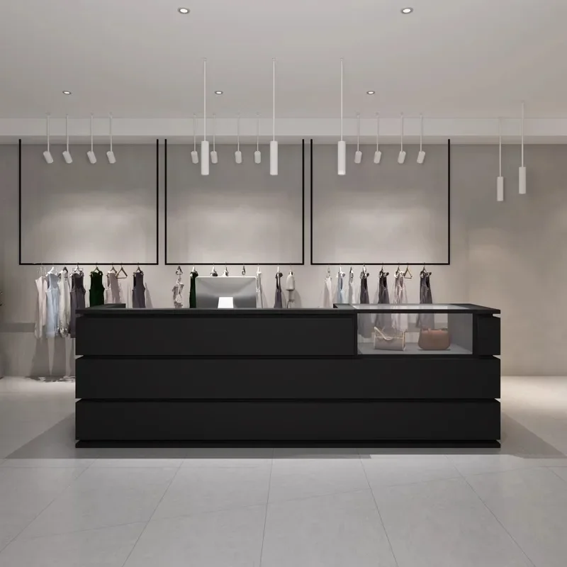 

Современная стойка регистрации из цельного дерева, салон красоты, креативная стойка для демонстрации ювелирных изделий, стойка регистрации, дизайнерская офисная мебель FYRD