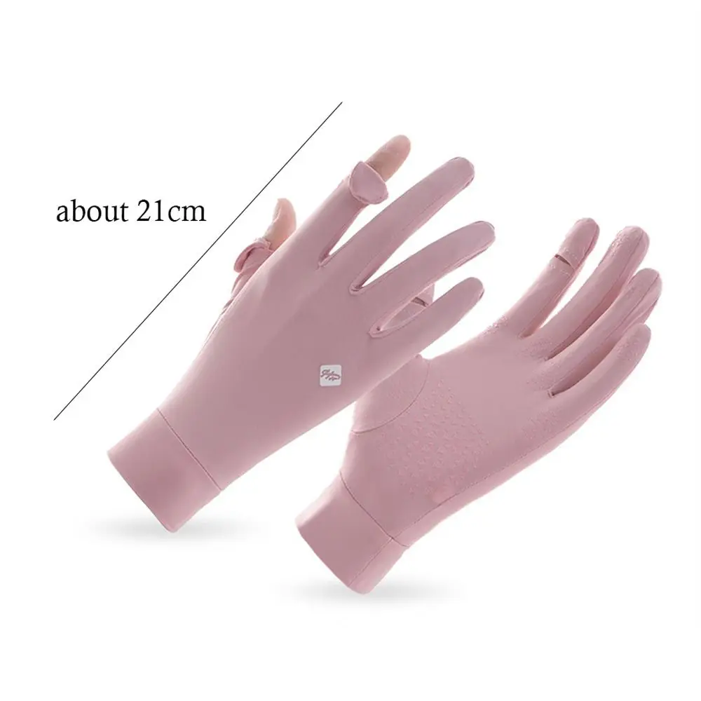 Gants de protection solaire longs pour femmes et filles, mitaines anti-UV, gants de conduite élastiques, mode fine, Ice InjImaging, degré de glissement