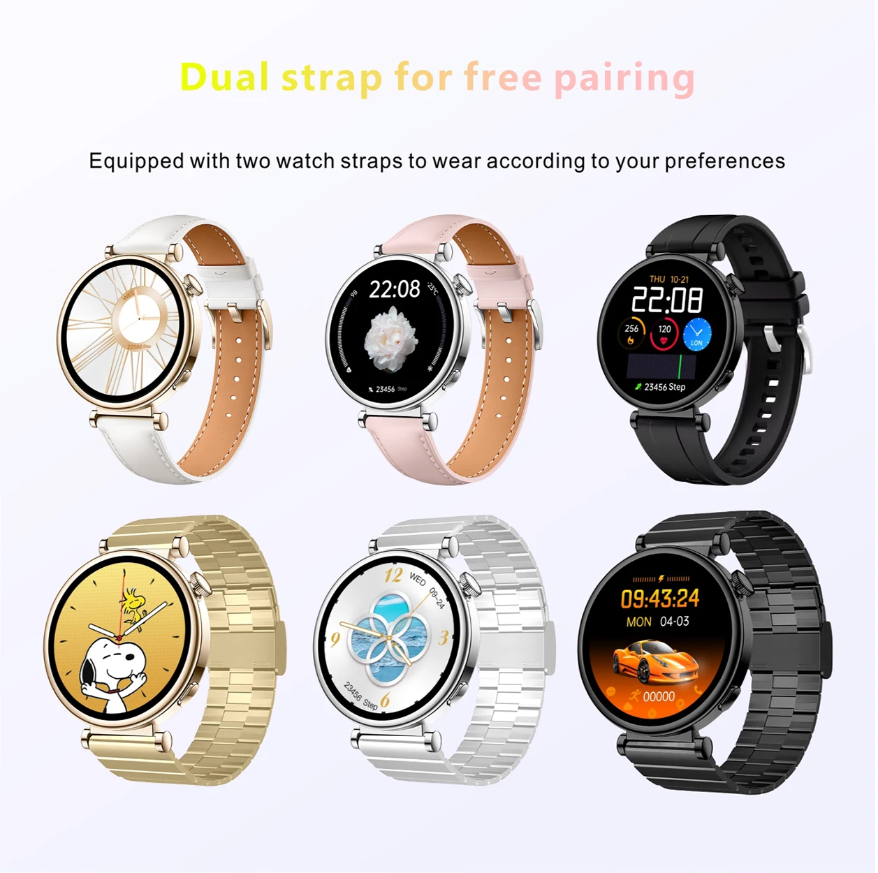 

2024 New Smart Watch Men HD Screen Blood Pressure Blood Oxygen Sport tracker Bluetooth Call smart watchs Women For Samsung