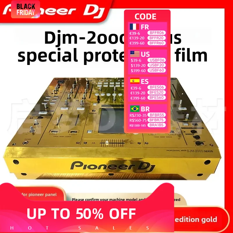 Pioneer/DJM-2000Nexus Mixer Self-adhesive Film (! Self Adhesive Film, Machine Not Included, Do Not Purchase Without Machine)