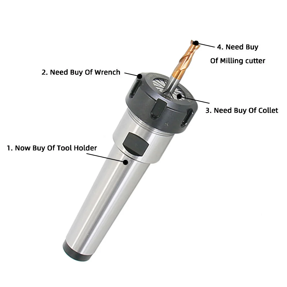 MTA MTB MT1/2/3/4 vástago cónico Morse ER ER11 ER16 ER20 ER25 ER32 ER40 centro de mecanizado CNC MT ER portaherramientas