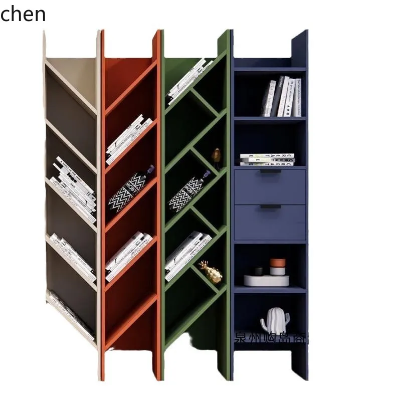 Floor-standing Bookshelf Multi-functional Storage Cabinet Modern Minimalist Rack Bookcase