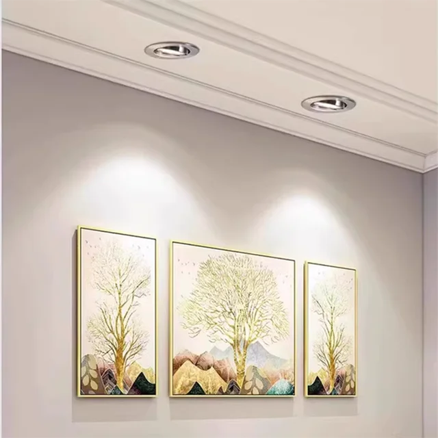 Dimmable Embedded LED Downlights 5W7W/9W12W15W/18W20W COB Ceiling Lights Spotlights Angle Adjustable AC90-260V CRI90 For Home 6