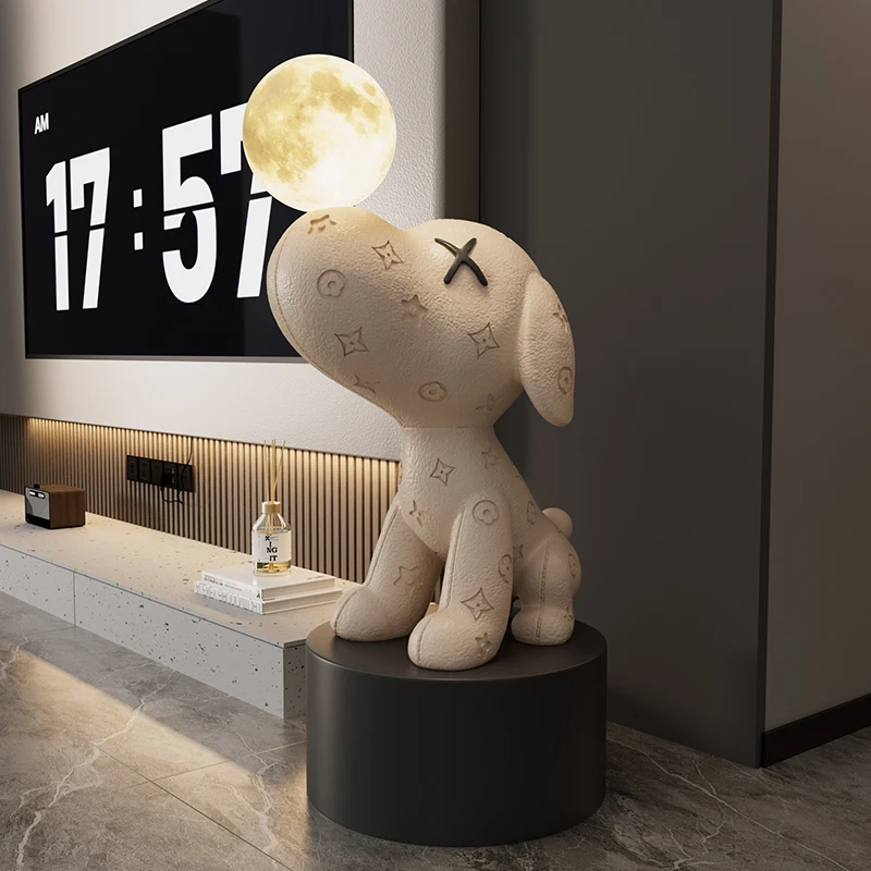 

Украшение для гостиной в виде бигля, высококачественная атмосфера, высококачественный ТВ-шкаф рядом с полом, украшение для собаки, подарок на новоселье