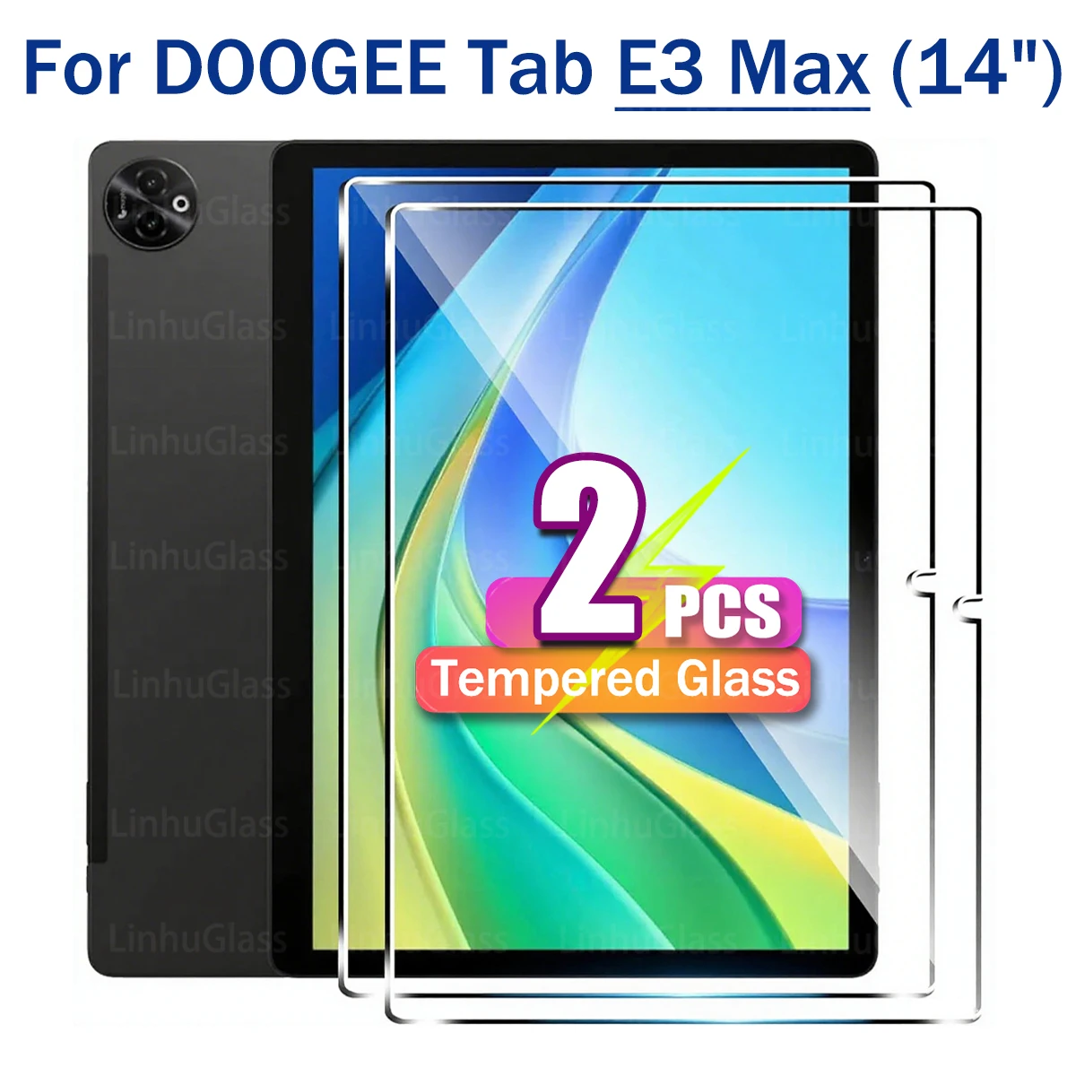 

Tempered Glass For Doogee Tab E3 Max (14 inch) 2025 Screen Protector HD 9H Hardness Anti-Fingerprints No Bubbles Protective Film