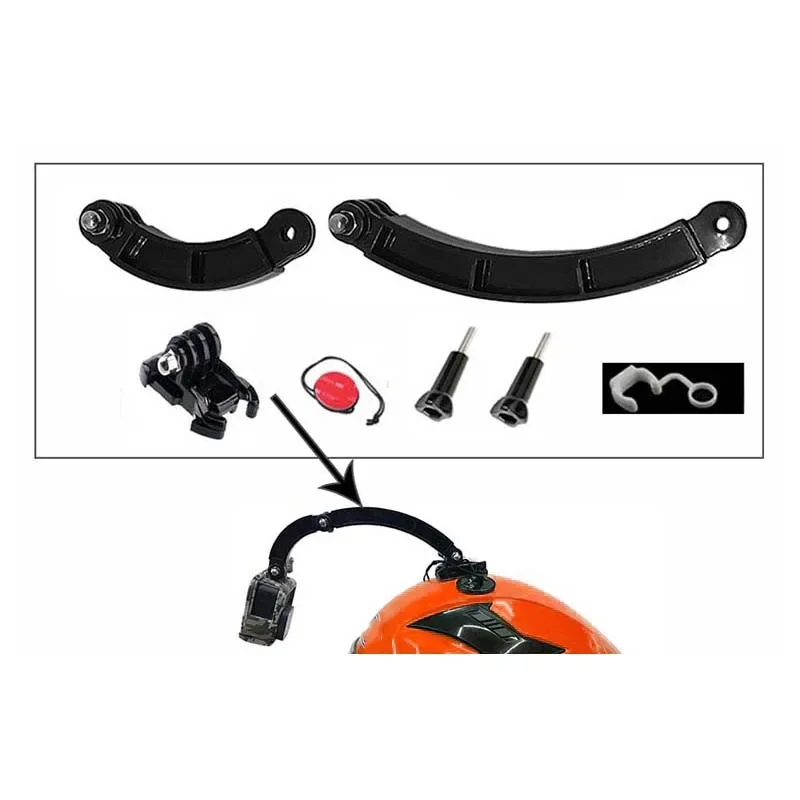 33 in 1 Helmet Extension Arm 3 Ways Motorcycle Helmet Bracket Adjustable rod set For GoPro Hero 8 7 6 5 4 Dji Osmo Action Camera