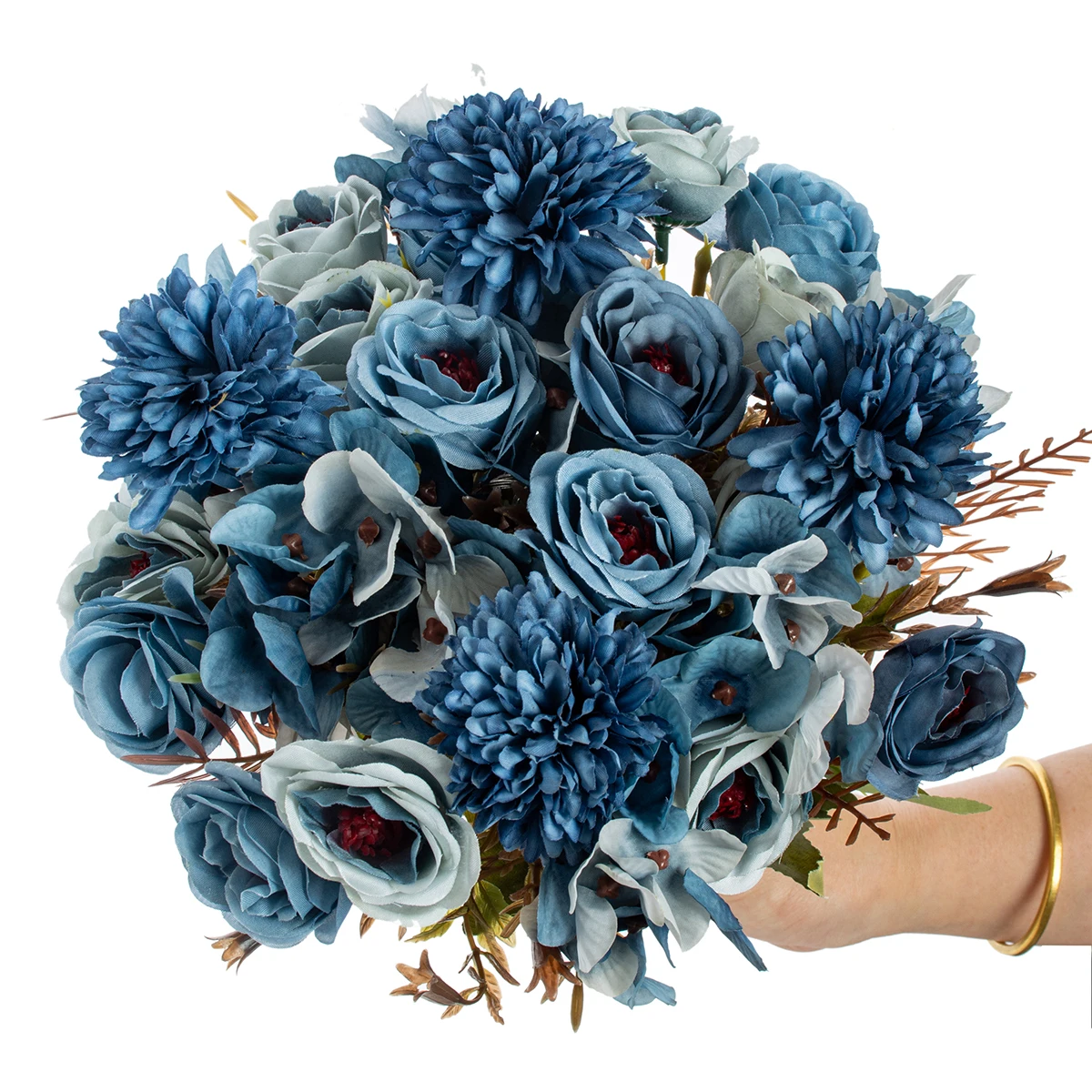 

5Pcs Silk Rose Artificial Flowers Wedding Home Room TableFestival Decoration Bride Bouquet Craft Scrapbooking Wreath Photography
