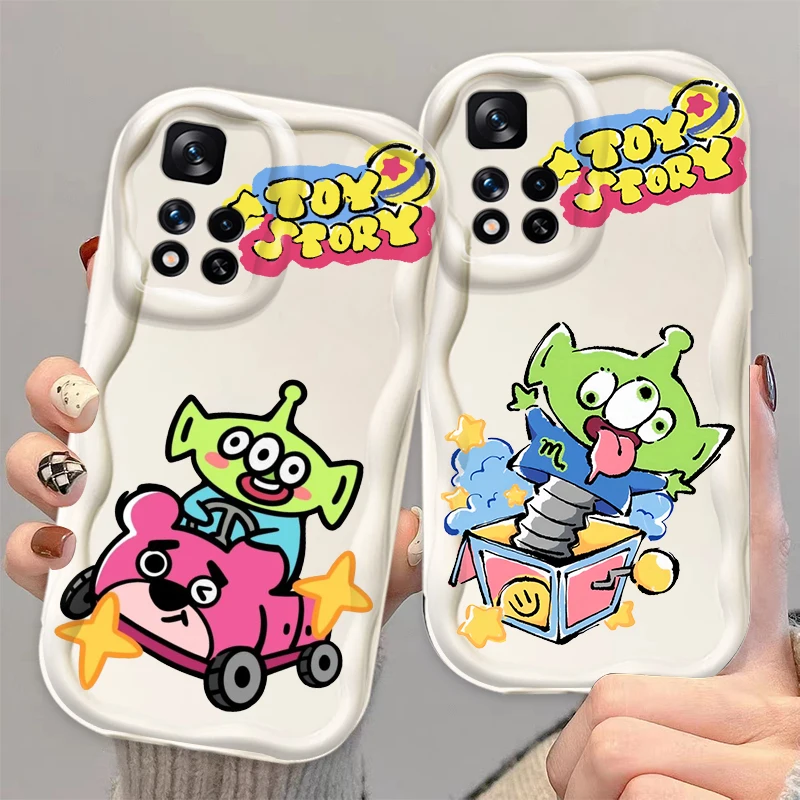 Toy Story Three-Eyed Cute For Xiaomi Redmi Note 13 12 12S 11S 11 10 9 8 10A 9C 9T Pro Plus 5G Wave Oil Soft Phone Case