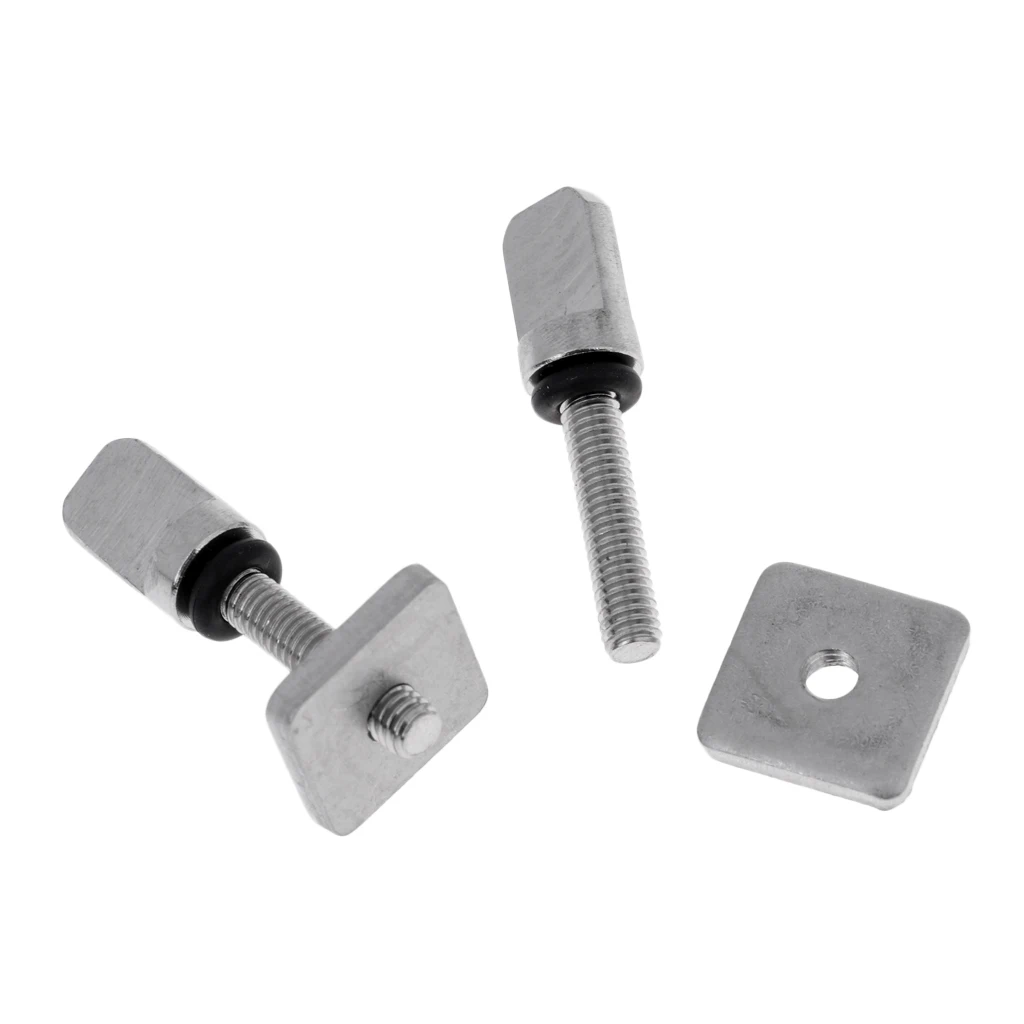 2 Sets Stainless Steel Surf Thumb Fin Screw For Longboard SUP Surfing Board   Accessories Screws Replacement Kit