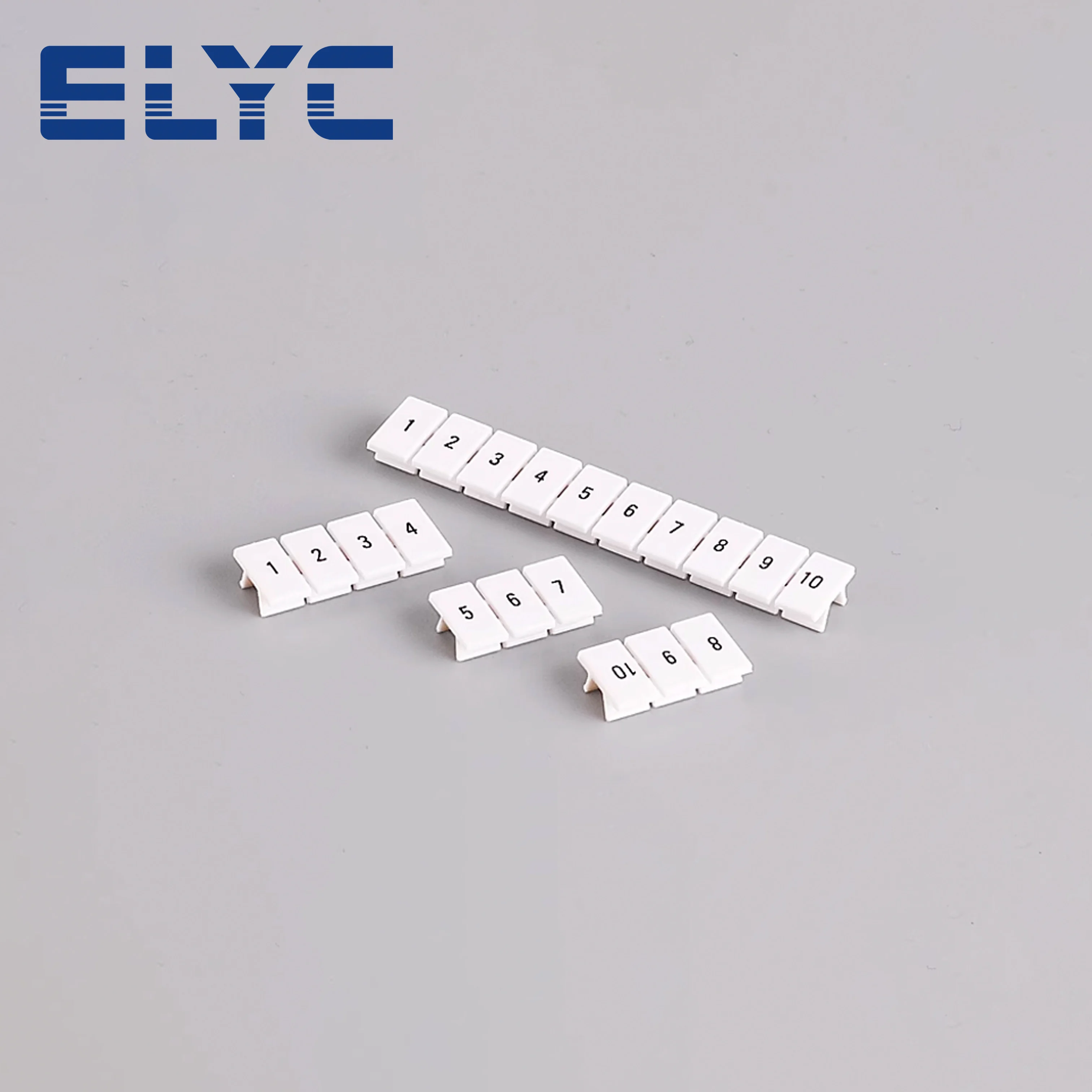 100Pcs ZB6 For UK2.5B UK5N PT4 ST4 UKK/UKKB5 DIKD1.5 Number Blank DIN Rail Terminal Block Accessories UK Zack Marker Strips ZB 6