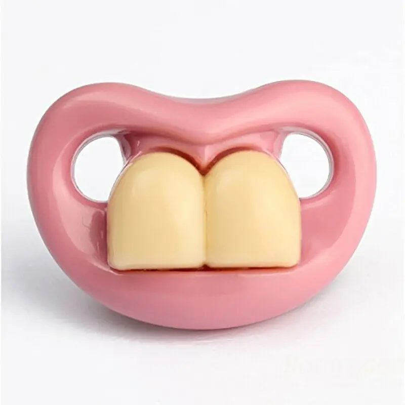 1/2pcs Funny Buckteeth Big Mouth Dummy Nipple Teat Baby Pacifier Wedding Party Decoration Props Trick Toys