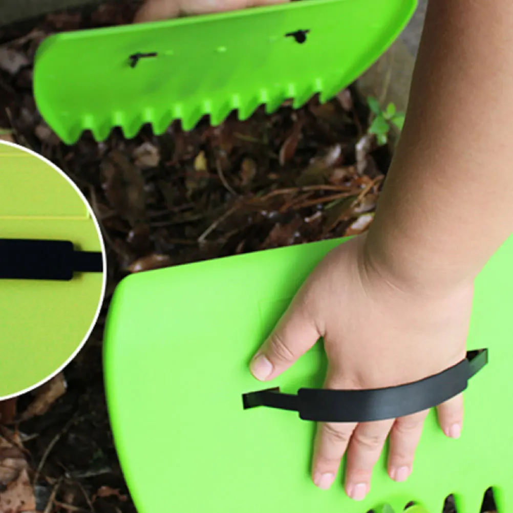 

1Pcs Handheld Leaf Rake Steel Garden Cleaning Tool Durable DIY Gardening Accessory for Home Yard Yellow Garden Rake