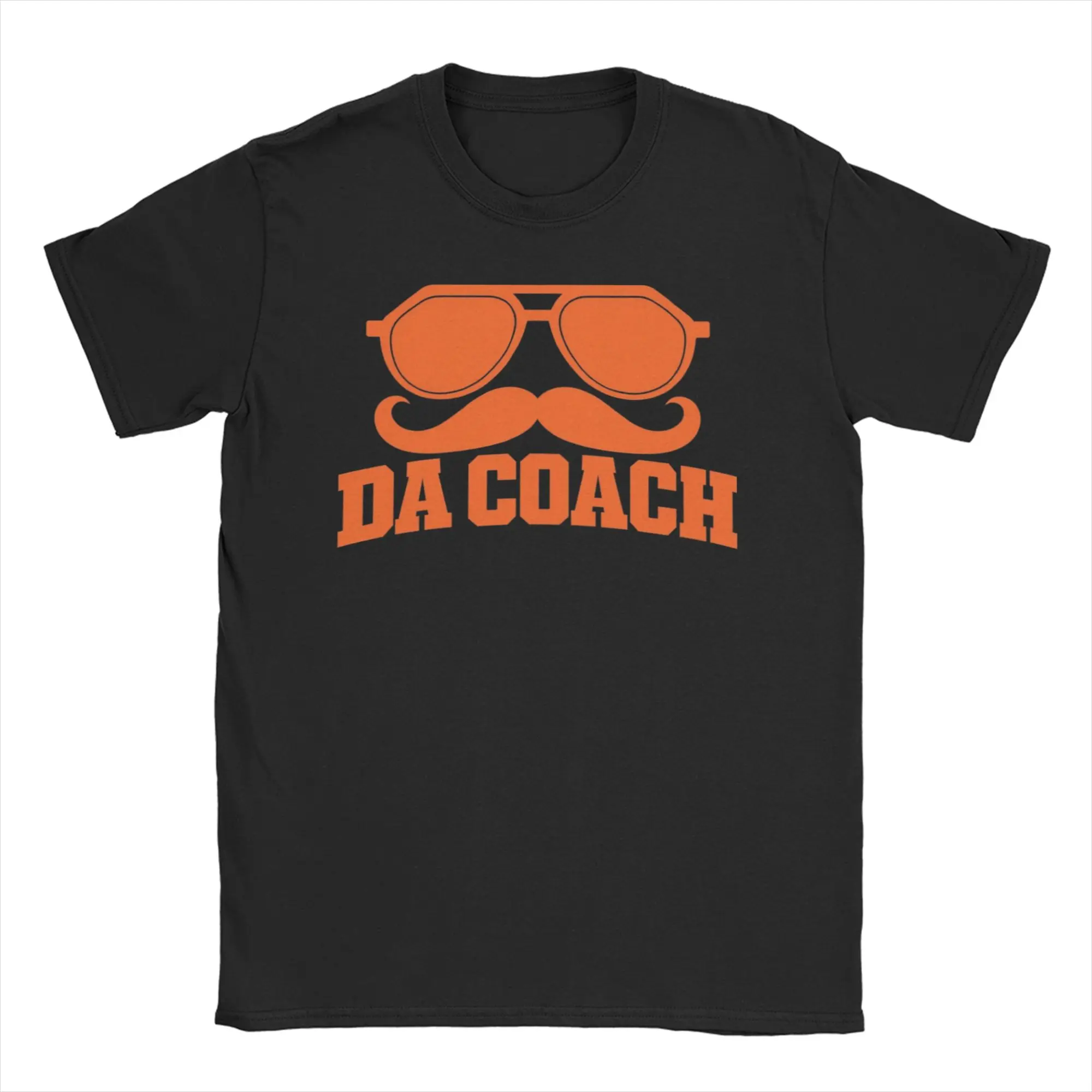 Humorous Mike-Ditka Da-Coach Sunglasses Mustache Icon T-Shirts Men Women O Neck Cotton T Shirt  Short Sleeve Tees Summer Tops