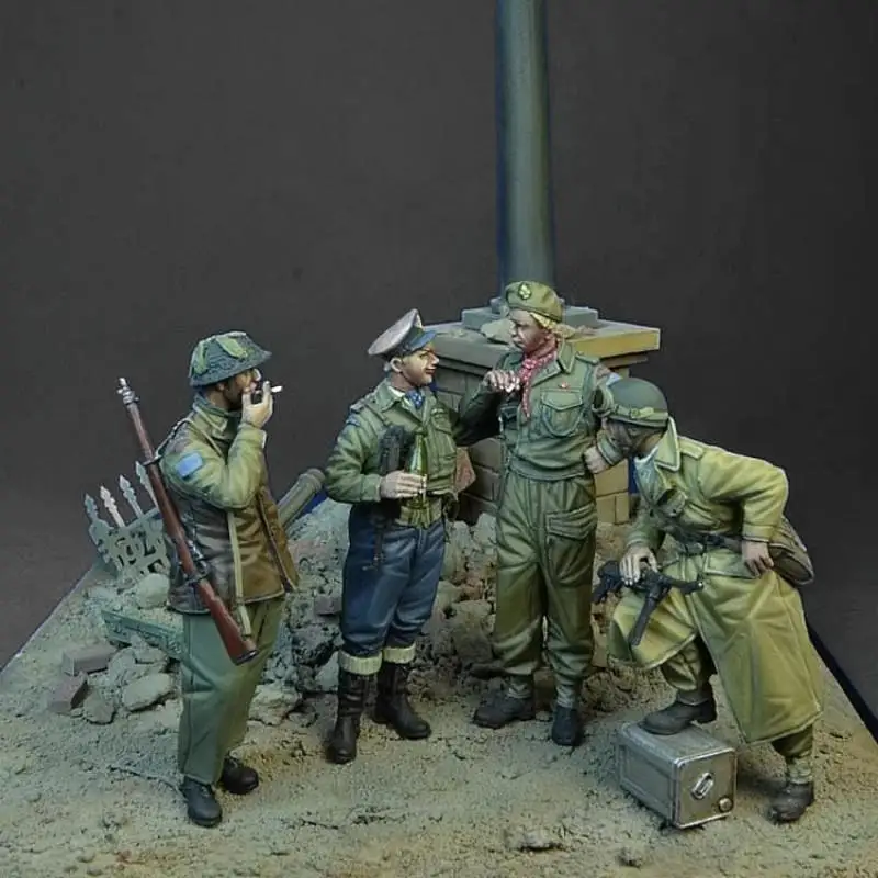 جندي كندي في تاريخ عسكري كاين الحرب العالمية الثانية 1/35 نموذج راتينج مجموعة أدوات GK غير مطلية وغير مجمعة