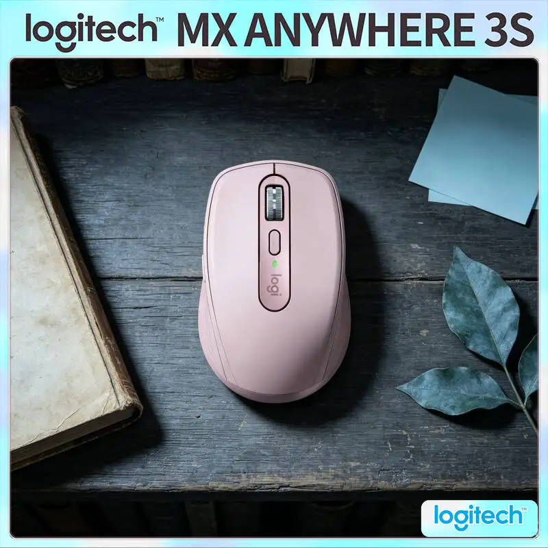 Professional MX Anywhere 3S - 8000 DPI, Hyper-Scroll, USB-C Charge, Must-Have for Startup Team & Field Project Work