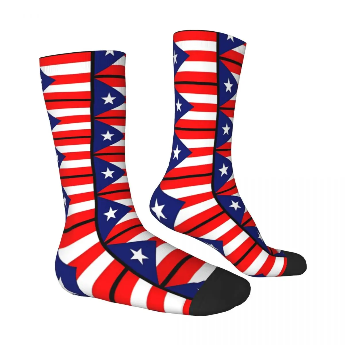 Puerto Rican Socks Male Mens Women Spring Stockings Hip Hop