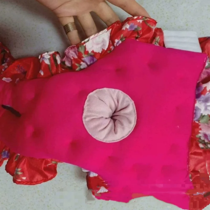 

Handmade Underpants Sexy Men Glossy Soft Floral Silky Touch Briefs Filled Cotton Warm Puffy Panties Sexy Costume BF