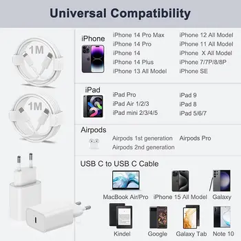 適用於蘋果原廠 30W Type-C 快充充電器,支援 iPhone 16/15/14/13/12/11 Pro Max/Mini/X/XS/XR/8 Plus 快充充電線 10 最佳銷售 iPhone 14 充電器 - №4