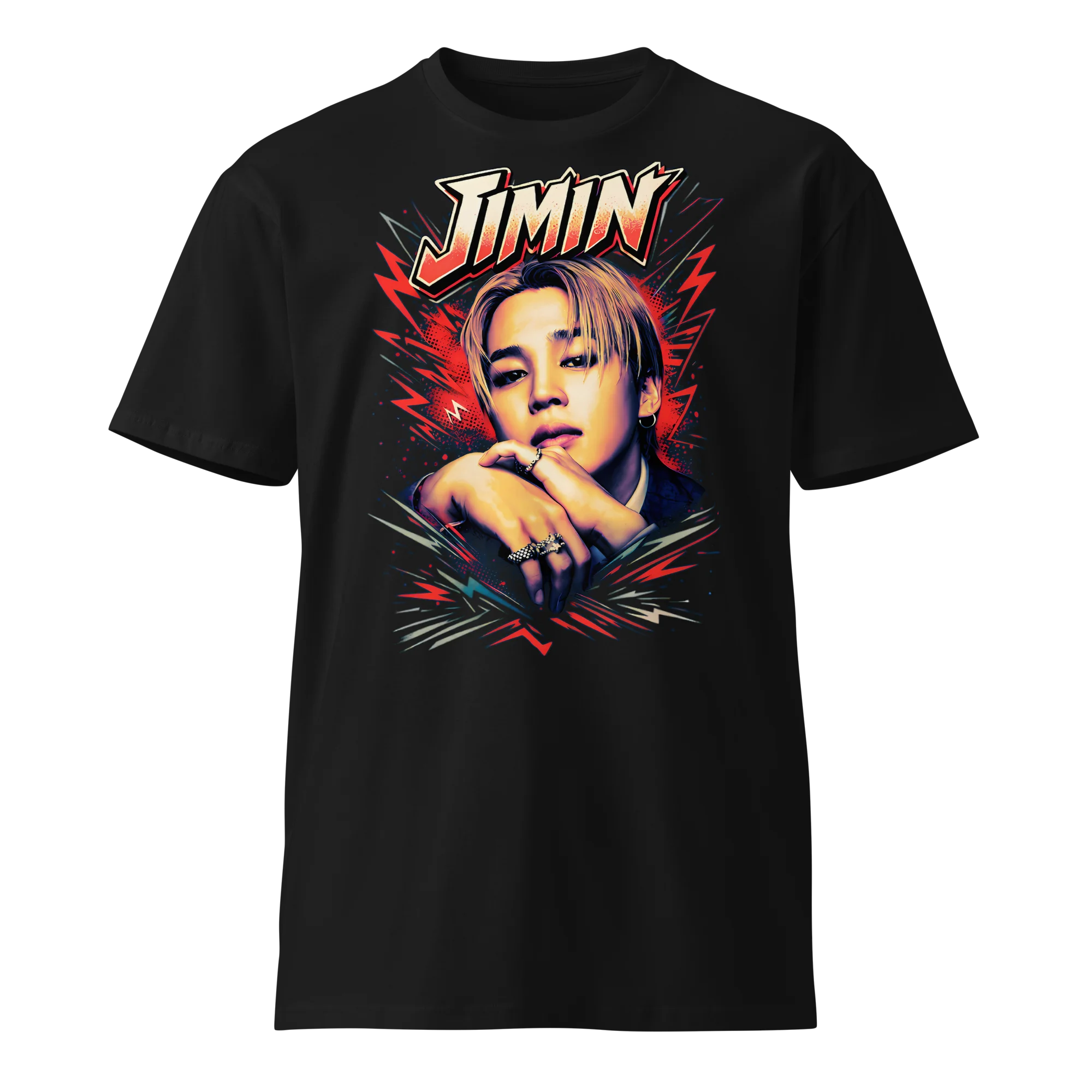 BTS Jimin Taehyung 2026 World Tour Doppelseitiges Grafik-T-Shirt mit Porträt und Tour-Städtenliste Kpop-Fans T-Shirt für Männer, Frauen und Kinder – Detail 3