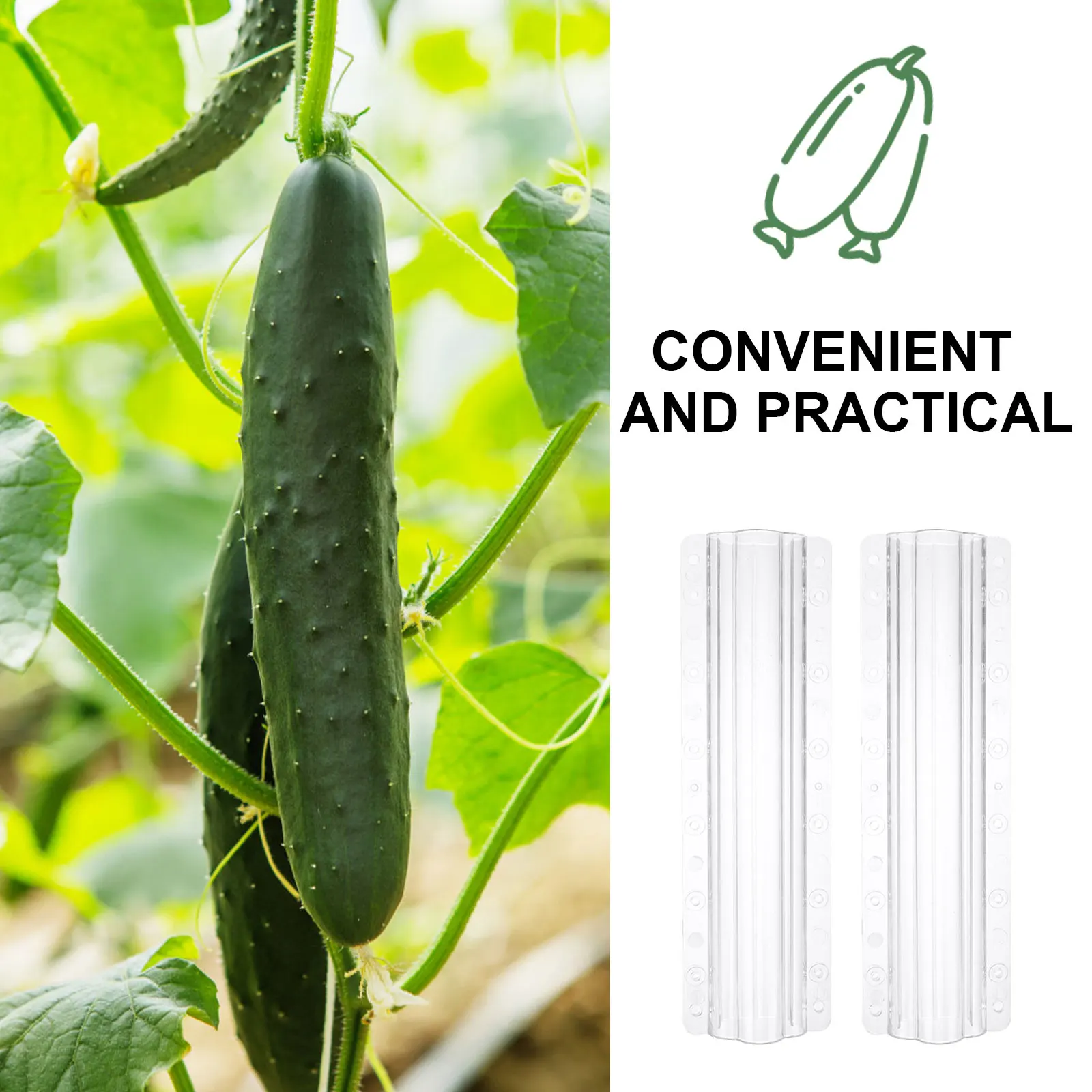 

3 Pcs Vegetable Shaping Mold for Cucumber Growing Fruit Shape Silicone Molds Garden Supplies Lightweight Compact Storage